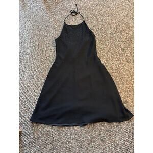 Chelsea Nites Black with Black sequence beads Size 12 Evening Dress with lining